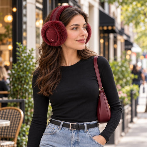 Burgundy Contour Earmuffs
